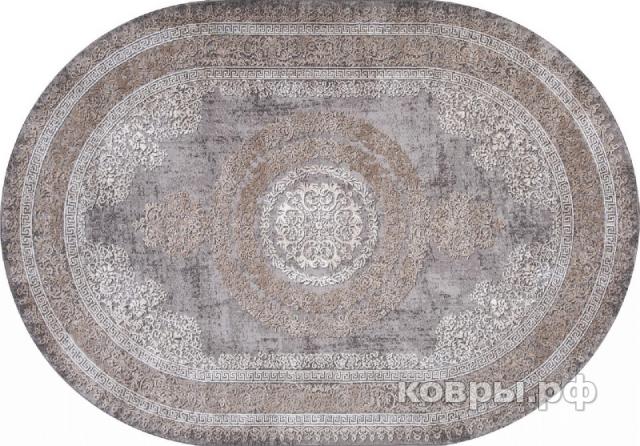 ковер KARMEN HALI ARMINA 04073C GREY / BROWN Овал