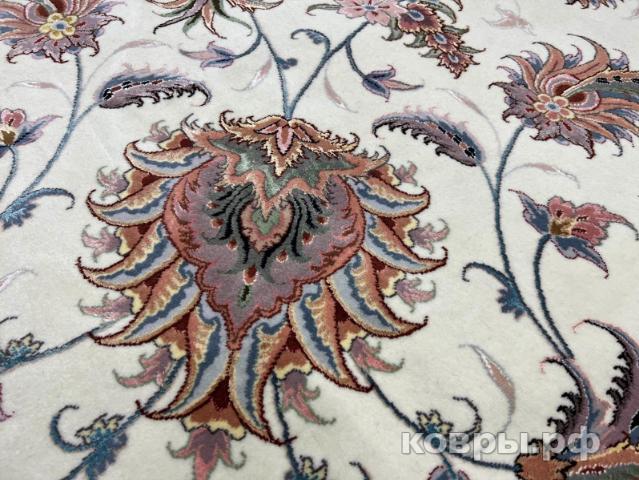 ковер ручной работы Иранский ковер ручной работы из шелка и шерсти Tabriz (Табриз) 5.15x3.45 — фото 5