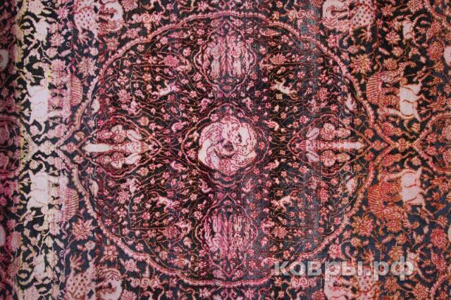 ковер ручной работы Индийский ковер ручной работы из шелка и шерсти 3.76x2.66 — фото 2