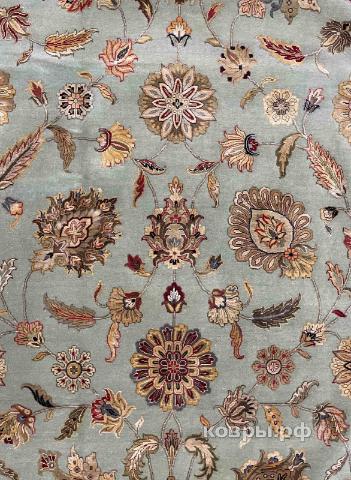 ковер ручной работы Индийский ковер ручной работы из шелка и шерсти 4.44x3.12 — фото 2