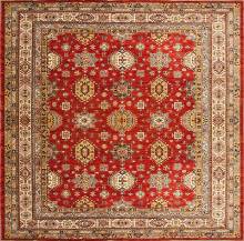 Шерстяной Афганский ковер ручной работы Kazakh (Казах) 2.89x2.96 Шерстяной Афганский ковер ручной работы Kazakh (Казах) 2.89x2.96