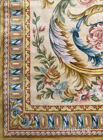 ковер ручной работы Китайский ковер ручной работы из шелка и шерсти Savonnery (Савоннери) 4.78x3.73 — фото 5