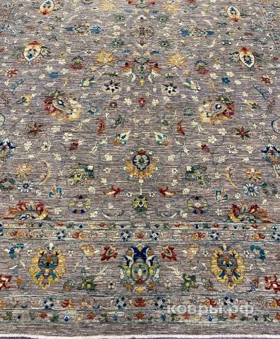 ковер ручной работы Шелковый Афганский ковер ручной работы Waziri (Вазири солтани) 3.65x2.75 — фото 5