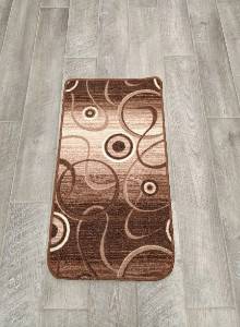 Коврик № 1923,коричневый,размер 0,55 на 0,6 метра