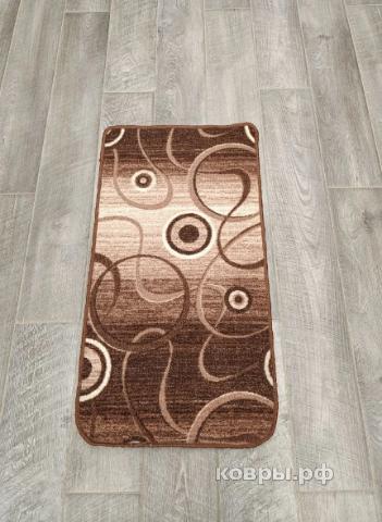 Халява Коврик № 1923,коричневый,размер 0,55 на 0,6 метра