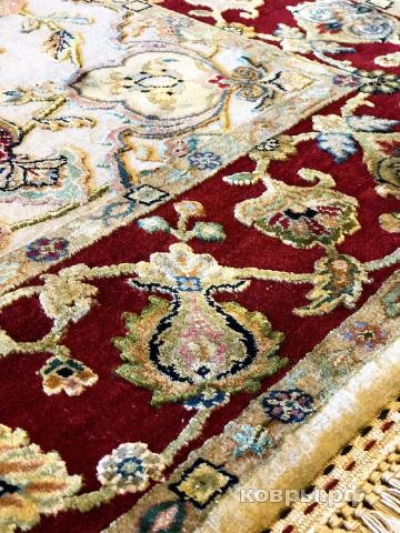 ковер ручной работы Индийский ковер ручной работы из шелка и шерсти Agra (Агра)  1.83x1.24 — фото 2