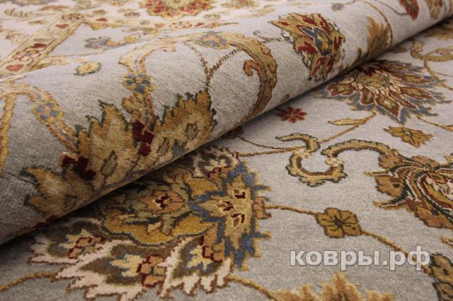 ковер ручной работы Индийский ковер ручной работы из шелка и шерсти Aurora (Аврора) 3.76x2.74 — фото 7