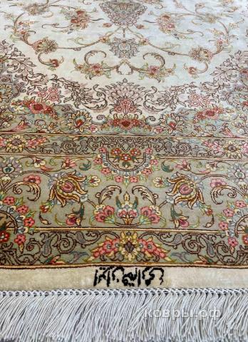 ковер ручной работы Шелковый Иранский ковер ручной работы Qum (Кум) 1.98x1.3 — фото 5