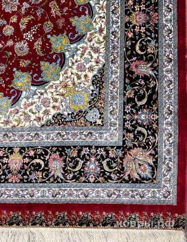 ковер ручной работы Шелковый Иранский ковер ручной работы Qum (Кум) 2.5x2.01 — фото 2