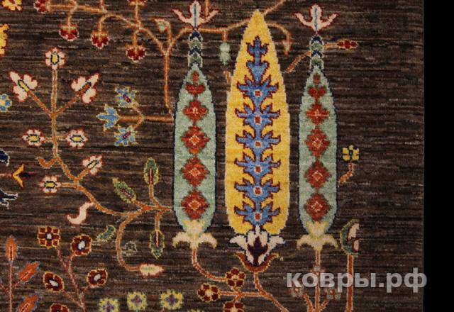 ковер ручной работы Шелковый Афганский ковер ручной работы Waziri (Вазири) 2.96x2 — фото 5
