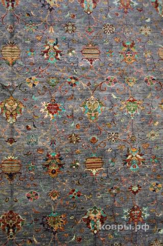 ковер ручной работы Шелковый Афганский ковер ручной работы Сhoubi (Чуби) 5.03x3.86 — фото 4