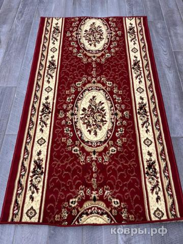 Халява Коврик № 1404,красный,размер 1,1 на 1,9 метра