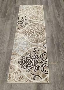 Коврик № 1940,бежево серый,размер 0,7 на 2 метра