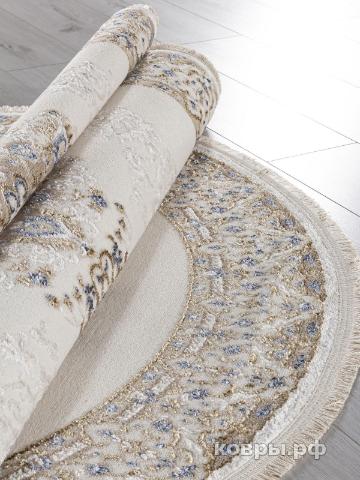 ковер Ковер KARDELEN MOSSO 27236 CREAM / BLUE Овал — фото 3