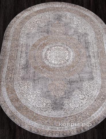 ковер KARMEN HALI ARMINA 04073C GREY / BROWN Овал — фото 2