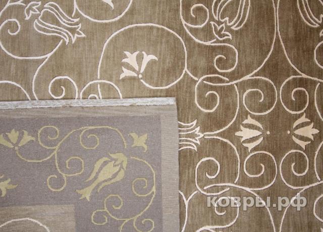 ковер ручной работы Китайский ковер ручной работы из шелка и шерсти 2.44x1.68 — фото 2