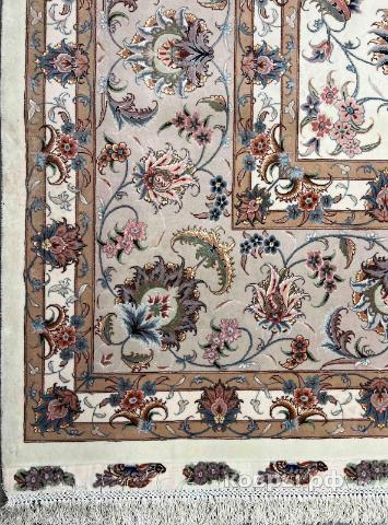 ковер ручной работы Иранский ковер ручной работы из шелка и шерсти Tabriz (Табриз) 5.15x3.45 — фото 6