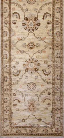 ковер ручной работы Шерстяной Афганский ковер ручной работы Сhoubi (Чуби) 4.13x0.87 — фото 2