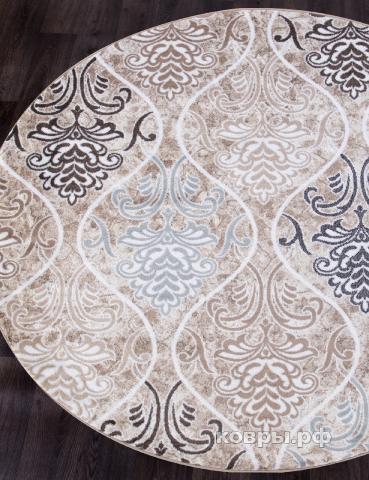 ковер Merinos Valencia Deluxe d310 CREAM-BROWN Круг — фото 2