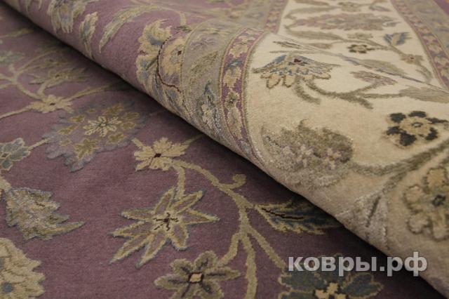 ковер ручной работы Индийский ковер ручной работы из шелка и шерсти Aurora (Аврора) 3.07x2.49 — фото 4