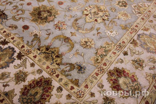 ковер ручной работы Индийский ковер ручной работы из шелка и шерсти Aurora (Аврора) 3.76x2.74 — фото 8