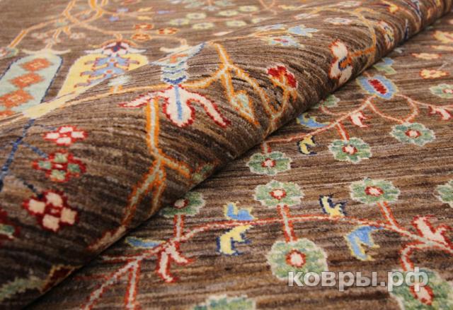 ковер ручной работы Шелковый Афганский ковер ручной работы Waziri (Вазири) 2.96x2 — фото 6