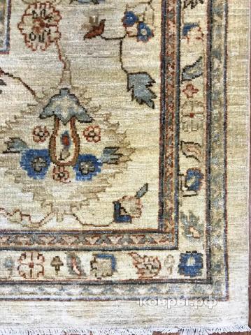 ковер ручной работы Афганский ковер ручной работы из шелка и шерсти Сhoubi Ziegler (Чуби зиглер) 4.11x3.01 — фото 2