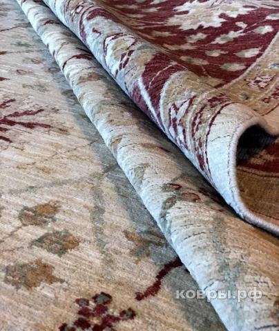 ковер ручной работы Шерстяной Афганский ковер ручной работы Сhoubi Ziegler (Чуби зиглер) 3.56x2.64 — фото 4