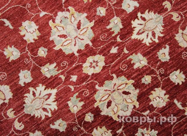 ковер ручной работы Шерстяной Афганский ковер ручной работы Сhoubi Ziegler (Чуби зиглер) 2.52x2 — фото 3