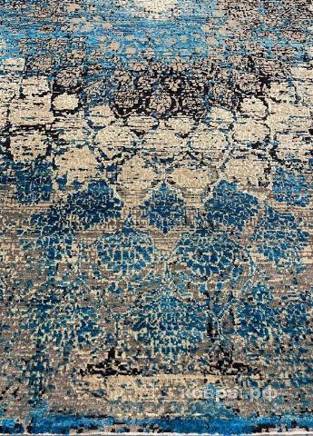 ковер ручной работы Индийский ковер ручной работы из шелка и шерсти 2.35x1.68 — фото 4