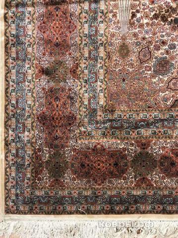 ковер ручной работы Шелковый Индийский ковер ручной работы Kashmir (Кашмир) 4.33x3 — фото 2