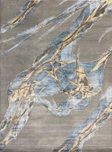 Индийский ковер ручной работы из шелка и шерсти 3.79x2.78