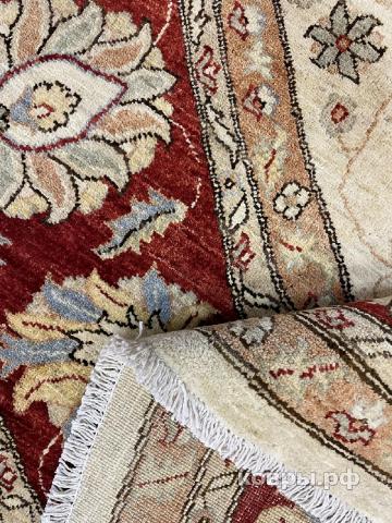 ковер ручной работы Афганский ковер ручной работы из шелка и шерсти Сhoubi (Чуби) 3.4x3.41 — фото 3