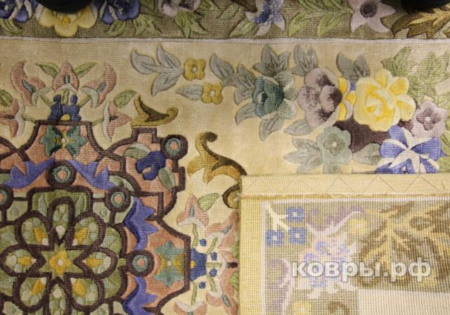 ковер ручной работы Китайский ковер ручной работы из шелка и шерсти 1.5x0.8 — фото 2