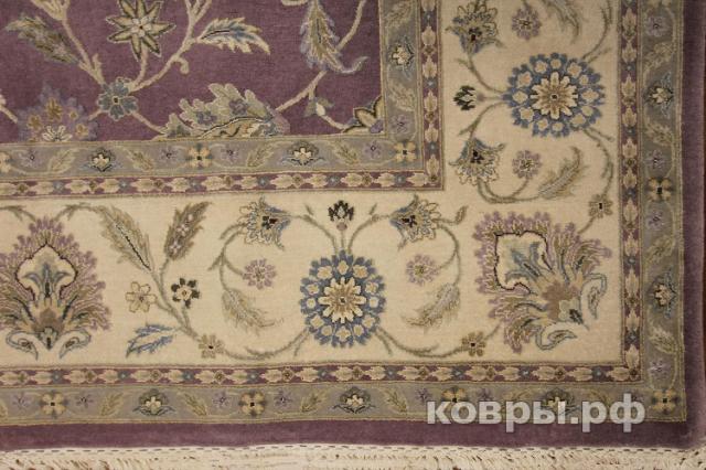 ковер ручной работы Индийский ковер ручной работы из шелка и шерсти Aurora (Аврора) 3.07x2.49 — фото 5