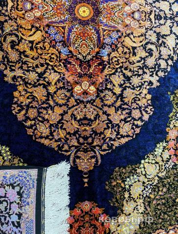 ковер ручной работы Шелковый Иранский ковер ручной работы Qum (Кум) 2.92x2 — фото 4