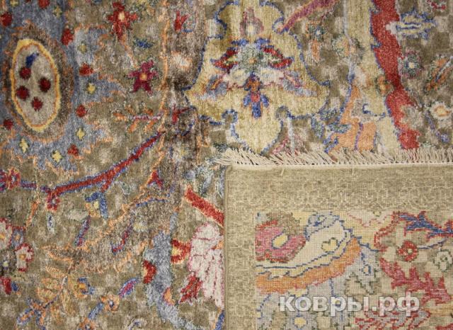 ковер ручной работы Индийский ковер ручной работы из шелка и шерсти Bidjar (Биджар) 5.37x3.48 — фото 4