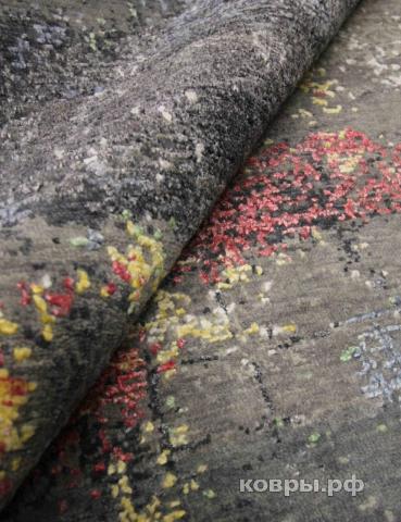 ковер ручной работы Индийский ковер ручной работы из шелка и шерсти 2x1.4 — фото 3