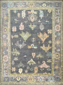 Шелковый Афганский ковер ручной работы Oushak (Ушак) 3.66x2.7