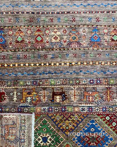 ковер ручной работы Шелковый Афганский ковер ручной работы Khurgin (Хурджин) 3.22x2.03 — фото 4