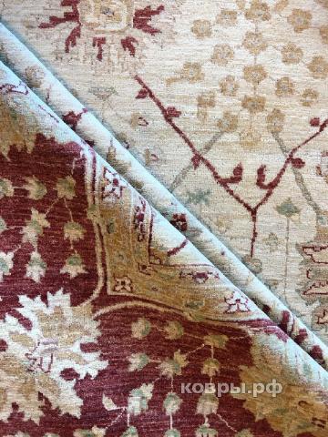 ковер ручной работы Шерстяной Афганский ковер ручной работы Сhoubi Ziegler (Чуби зиглер) 3.56x2.64 — фото 5