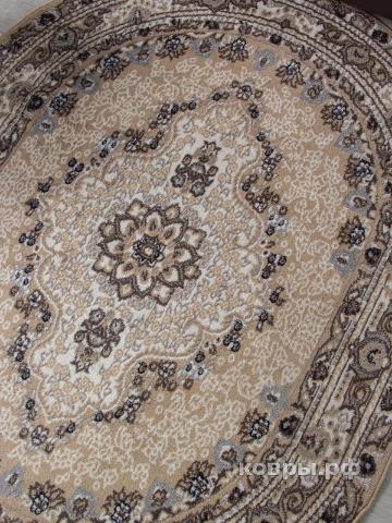 ковер Ковер AIDIN CARPET PRAGA 06020A BEIGE / BEIGE Овал — фото 2