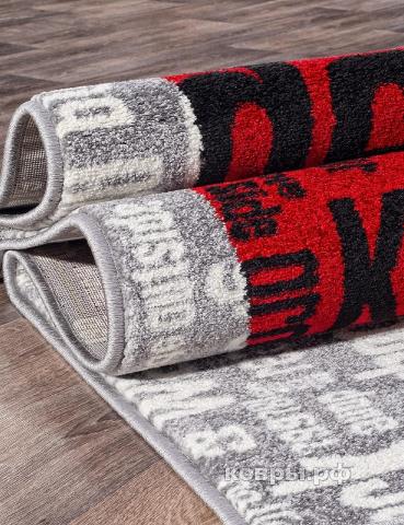 ковер MERINOS RIO C081 gray-red — фото 3