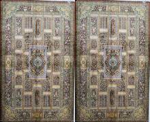 Шелковый Китайский ковер ручной работы 1.55x0.92