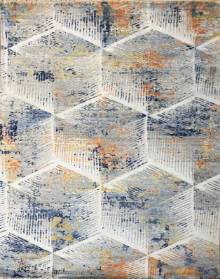 Индийский ковер ручной работы из шелка и шерсти 3.08x2.45