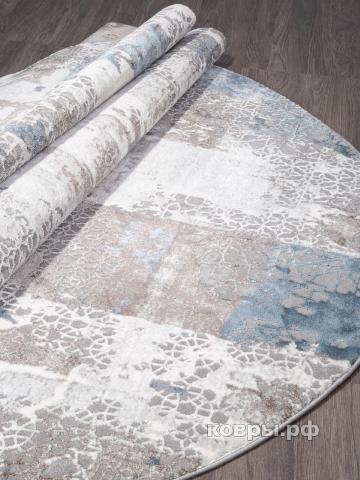 ковер KARMEN HALI ARMINA 03857A BLUE / BLUE Овал — фото 3