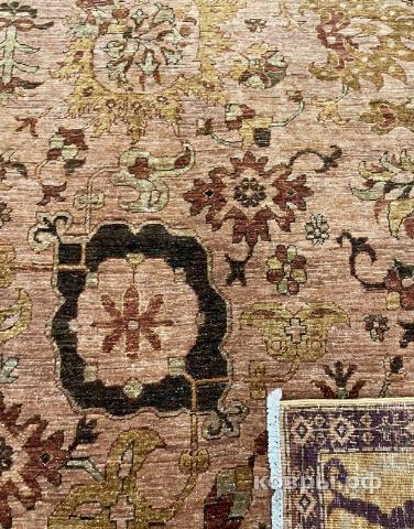 ковер ручной работы Шелковый Афганский ковер ручной работы Сhoubi (Чуби файн) 3.41x2.76 — фото 5