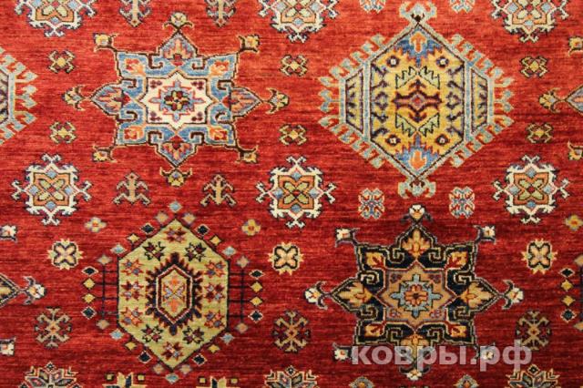 ковер ручной работы Шерстяной Афганский ковер ручной работы Kazakh (Казах) 2.89x2.96 — фото 4