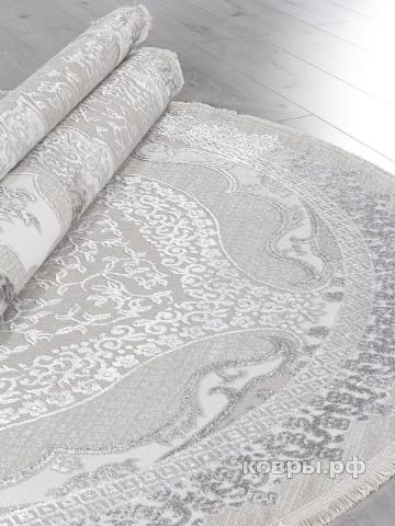 ковер Ковер ARDA EFSAN Q010A CREAM SHRINK / GREY FDY Овал — фото 3