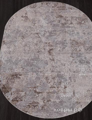 ковер KARMEN HALI ARMINA 03851C GREY / BROWN Овал — фото 2